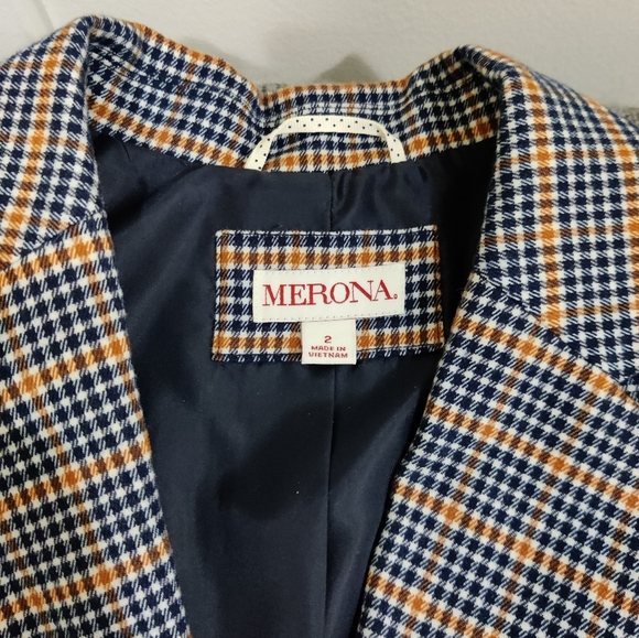 Merona Plaid Blazer 2 - Picture 6 of 11